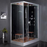 Ariel Platinum DZ961F8L Steam Shower 59"W x 35"D x 87"H - BathVault