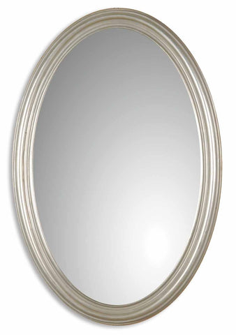 Uttermost Franklin Oval Silver Mirror 08601 P - BathVault