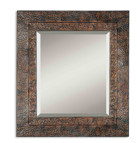 Uttermost Jackson Rustic Metal Mirror 11182 B - BathVault