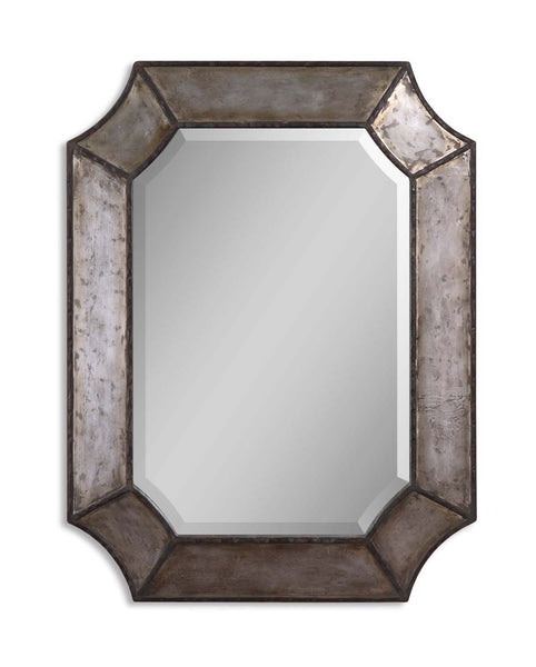 Uttermost Elliot Distressed Aluminum Mirror 13628 B - BathVault