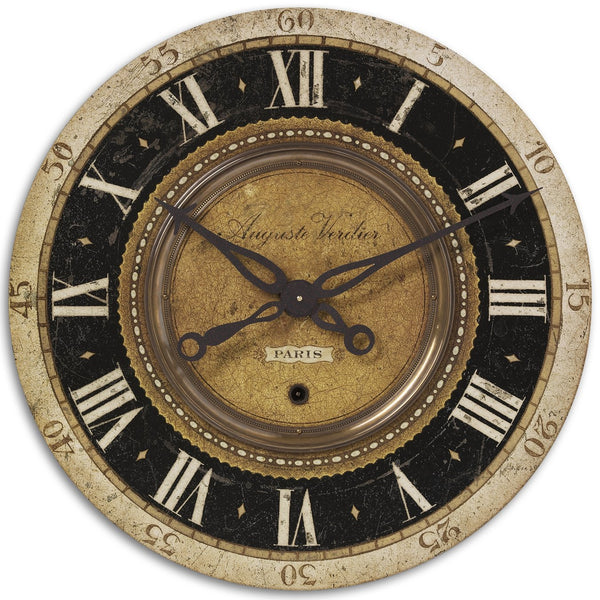 Uttermost Auguste Verdier 27" Wall Clock 06028 - BathVault