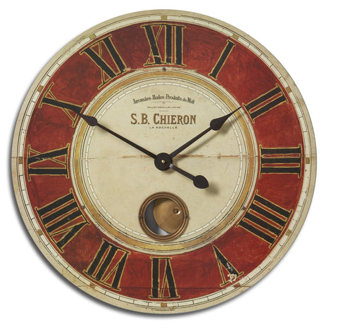 Uttermost S.B. Chieron 23" Wall Clock 06042 - BathVault