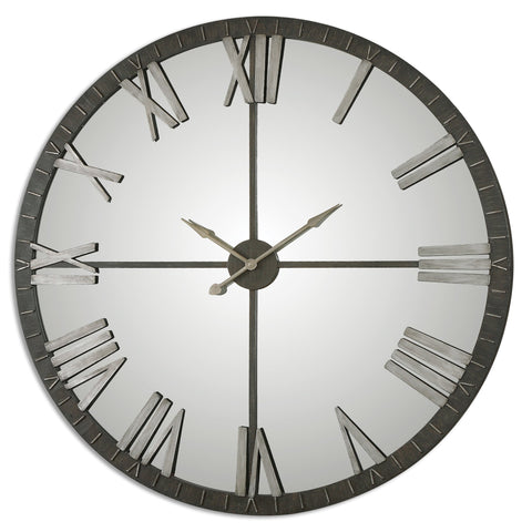 Uttermost Amelie Large Bronze Wall Clock 06419 - BathVault