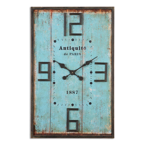 Uttermost Antiquite Distressed Wall Clock 06425 - BathVault