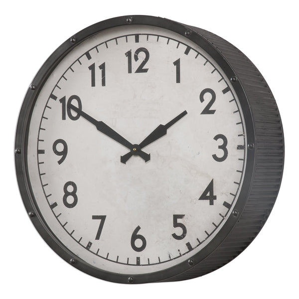Uttermost Berta Ivory Wall Clock 06434 - BathVault