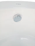Eago 66 in. Acrylic Flatbottom Air Bath Bathtub in White - BathVault