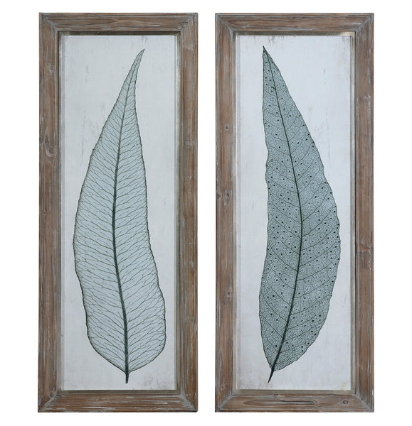 Uttermost Tall Leaves Framed Art Set/2 41514 - BathVault
