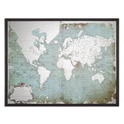 Uttermost Mirrored World Map 30400 - BathVault