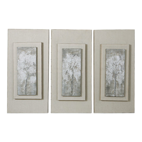 Uttermost Triptych Trees Hand Painted Art Set/3 41426 - BathVault