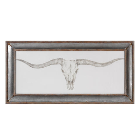 Uttermost Western Skull Mount Print 51106 - BathVault