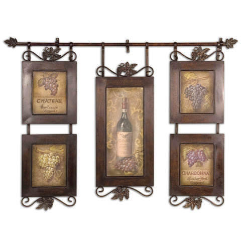 Uttermost Hanging Wine Framed Art 50791 - BathVault