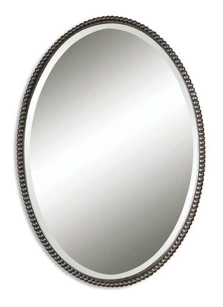 Uttermost Sherise Bronze Oval Mirror 01101 B - BathVault