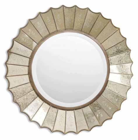 Uttermost Amberlyn Sunburst Gold Mirror 08028 B - BathVault