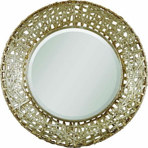 Uttermost Alita Champagne Woven Metal Mirror 11603 B - BathVault