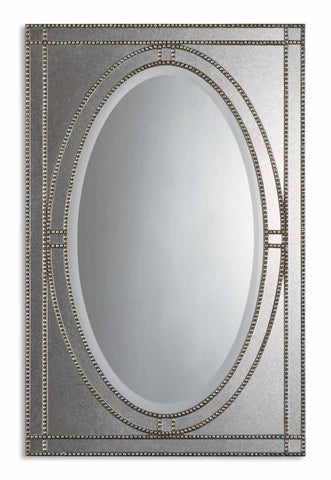 Uttermost Earnestine Antique Silver Mirror 08055 B - BathVault