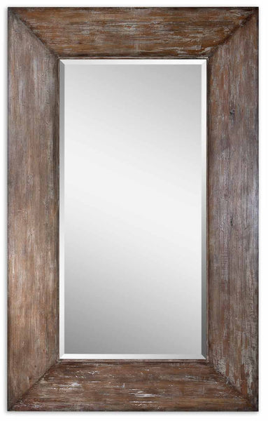 Uttermost Langford Large Wood Mirror 09505 - BathVault