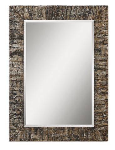 Uttermost Coaldale Bark Mirror 07049 - BathVault