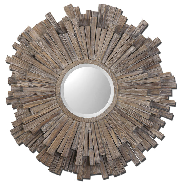 Uttermost Vermundo Wood Mirror 07634 - BathVault