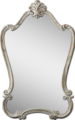 Uttermost Walton Hall Antique White Mirror 12833 - BathVault