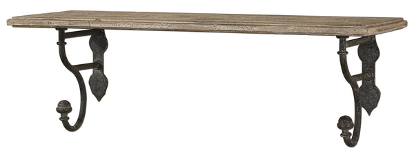 Uttermost Gualdo Aged Wood Shelf 13824 - BathVault