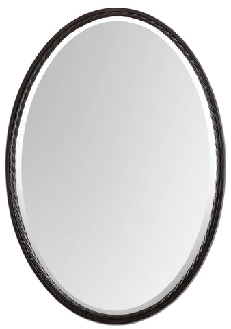 Uttermost Casalina Oil Rubbed Bronze Oval Mirror 01116 - BathVault