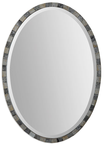 Uttermost Paredes Oval Mosaic Mirror 12859 - BathVault