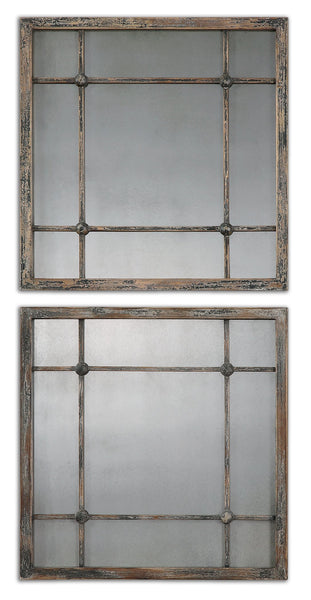 Uttermost Saragano Square Mirrors Set/2 13845 - BathVault