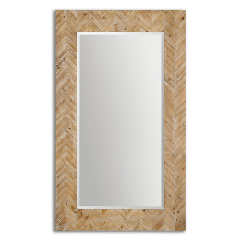 Uttermost Demetria Oversized Wooden Mirror 07068 - BathVault