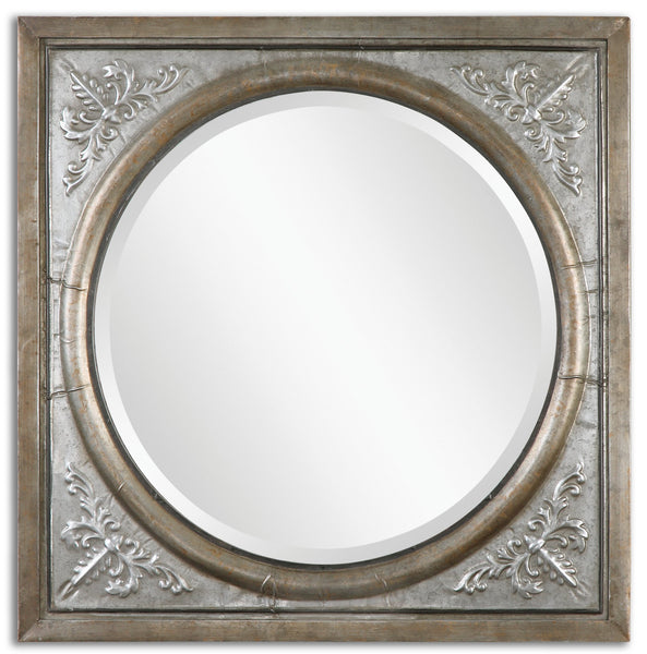 Uttermost Ireneus Burnished Silver Mirror 13874 - BathVault