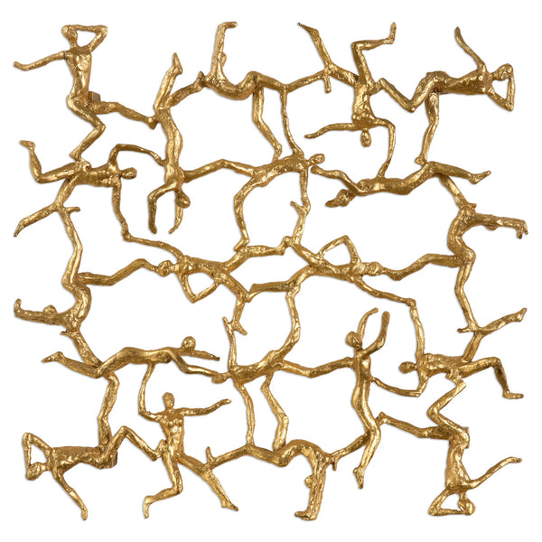 Uttermost Golden Gymnasts Wall Art 04037 - BathVault