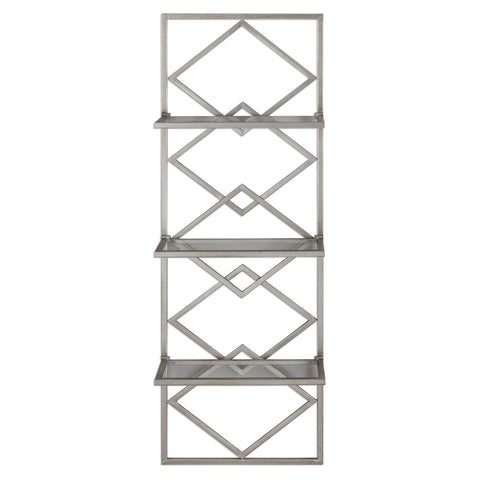 Uttermost Silvia Silver Wall Shelf 04033 - BathVault