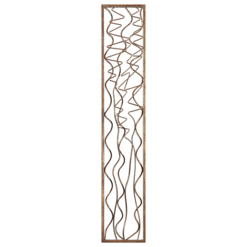 Uttermost Scribble Aged Gold Wall Panel 04059 - BathVault