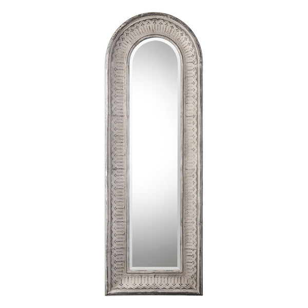 Uttermost Argenton Aged Gray Arch Mirror 09118 - BathVault