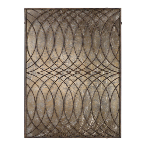 Uttermost Kanza Antique Bronze Wall Panel 04071 - BathVault