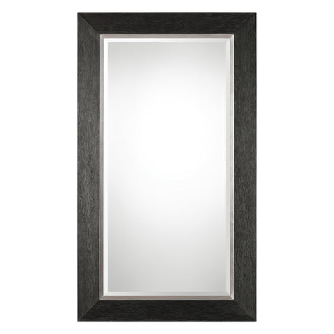 Uttermost Creston Oversized Mottled Black Mirror 09166 - BathVault