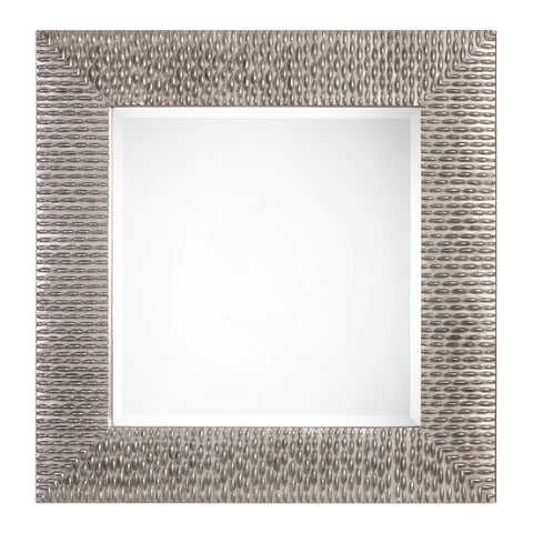 Uttermost Cressida Distressed Silver Square Mirror 09135 - BathVault