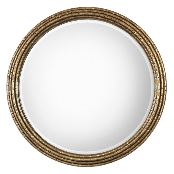 Uttermost Spera Round Gold Mirror 09183 - BathVault