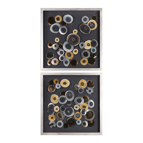 Uttermost Discs Wall Art Squares S/2 04094 - BathVault