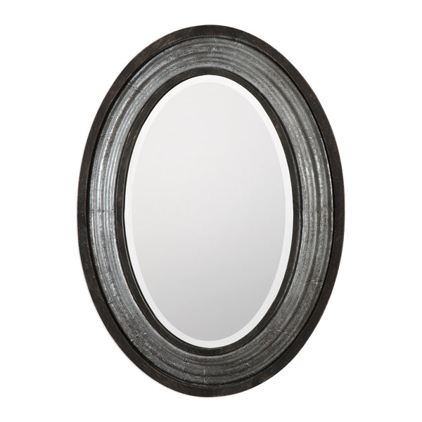 Uttermost Galina Iron Oval Mirror 09226 - BathVault
