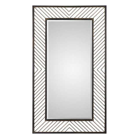 Uttermost Karel Chevron Mirror 09245 - BathVault