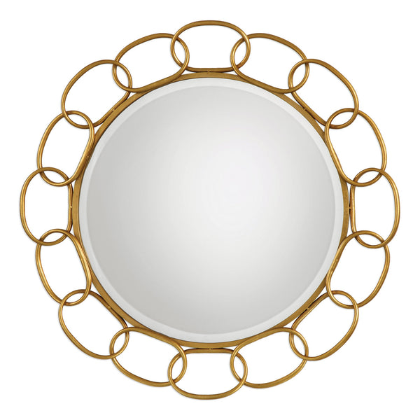Uttermost Circulus Gold Round Mirror 09293 - BathVault