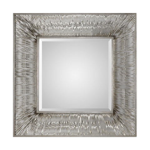 Uttermost Jacenia Silver Square Mirror 09291 - BathVault