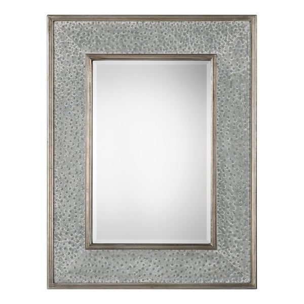 Uttermost Draven Textured Silver Mirror 09286 - BathVault