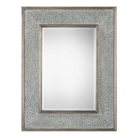 Uttermost Draven Textured Silver Mirror 09286 - BathVault