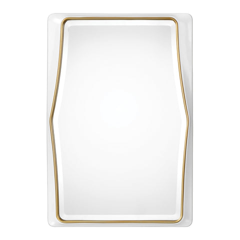 Uttermost Colleen Gloss White Mirror 09323 - BathVault