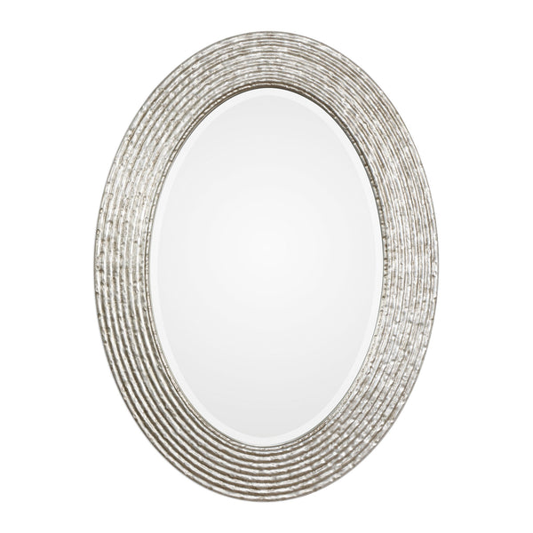 Uttermost Conder Oval Silver Mirror 09356 - BathVault