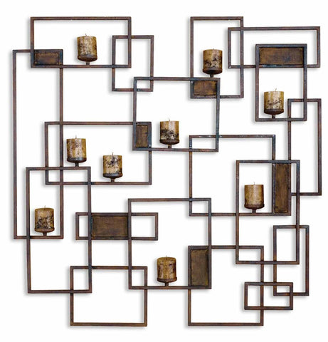 Uttermost Siam Metal Candlelight Wall Sculpture 20850 - BathVault