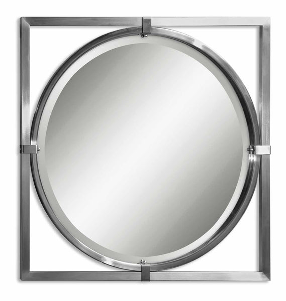 Uttermost Kagami Brushed Nickel Mirror 01053 B - BathVault
