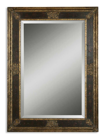 Uttermost Cadence Small Antique Gold Mirror 11207 B - BathVault