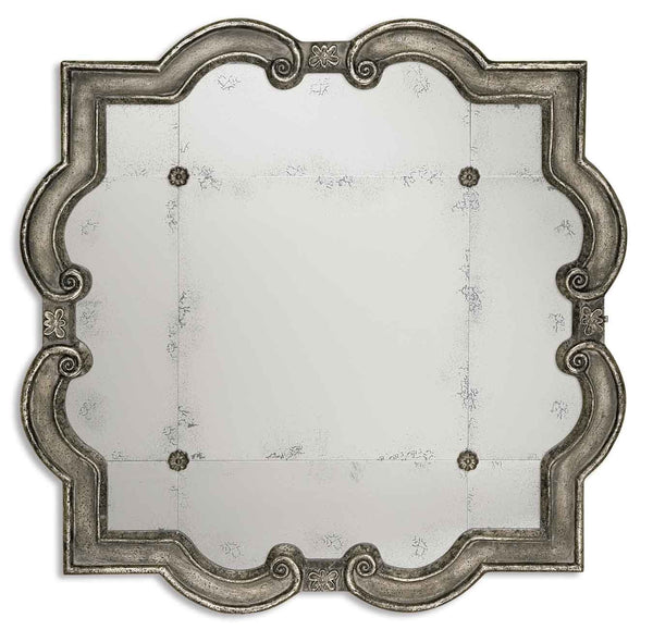 Uttermost Prisca Distressed Silver Mirror 12557 P - BathVault